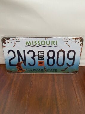 Missouri License Plate